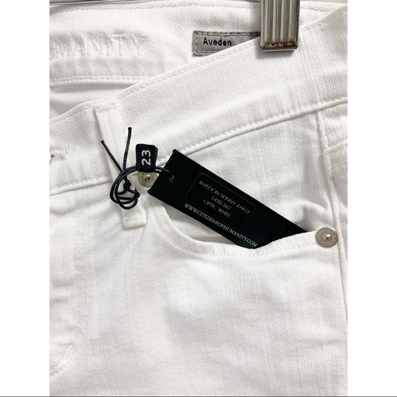New COH Avedon Skinny Ankle Jeans White | Size 23 - Picture 9 of 11